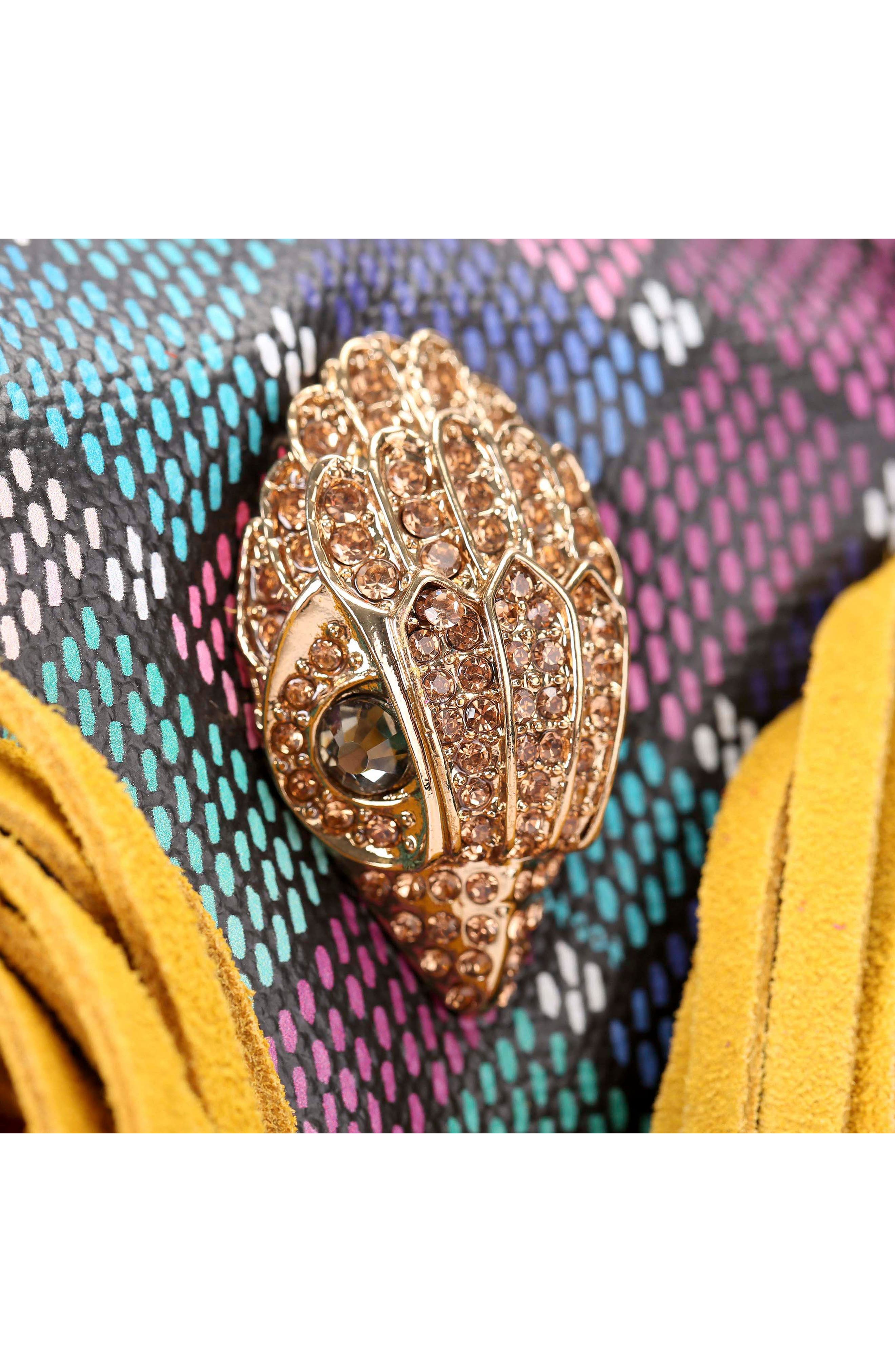 Kurt Geiger London Kensington Boston Fringe Duffle Bag, Alternate, color, 