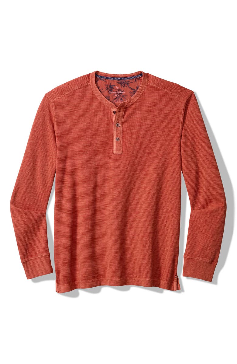Tommy Bahama Port Oasis Henley, Alternate, color, Cinnamon Stick
