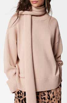 & Other Stories Scarf Detail Relaxed Wool Sweater