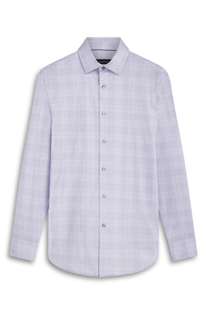 Bugatchi James OoohCotton<sup>®</sup> Plaid Button-Up Shirt, Alternate, color, Lavender