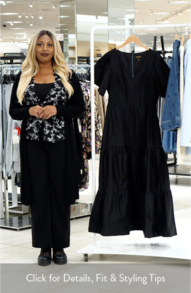 Alexis Poplin Tiered Midi Dress, sales video thumbnail