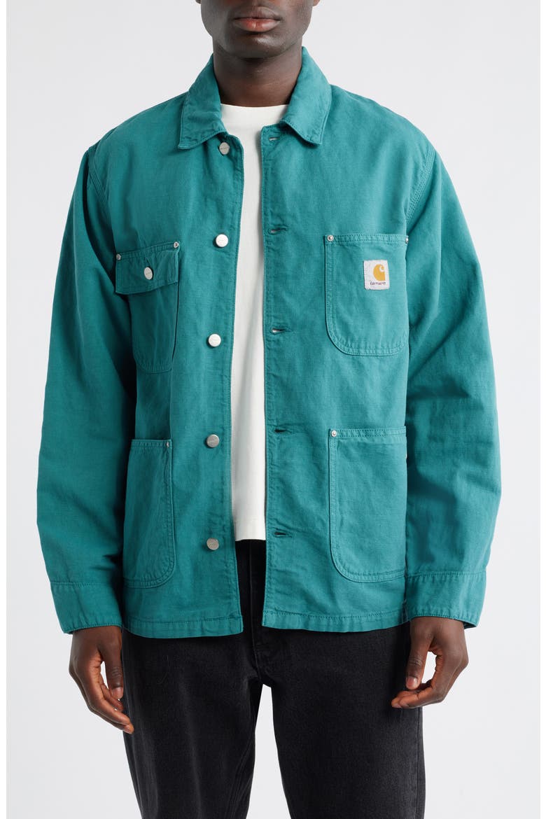 Carhartt Work In Progress Walter Cotton & Linen Canvas Chore Coat