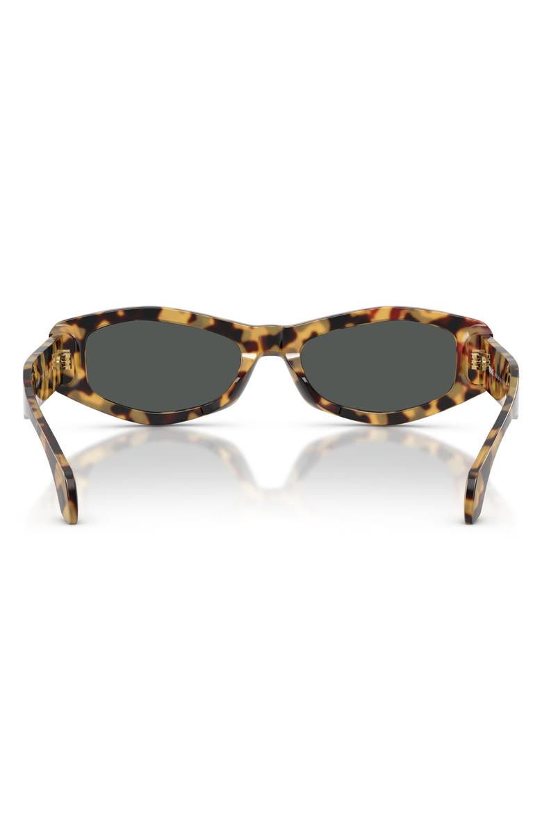 Versace 54mm Irregular Sunglasses, Alternate, color, Dark Grey