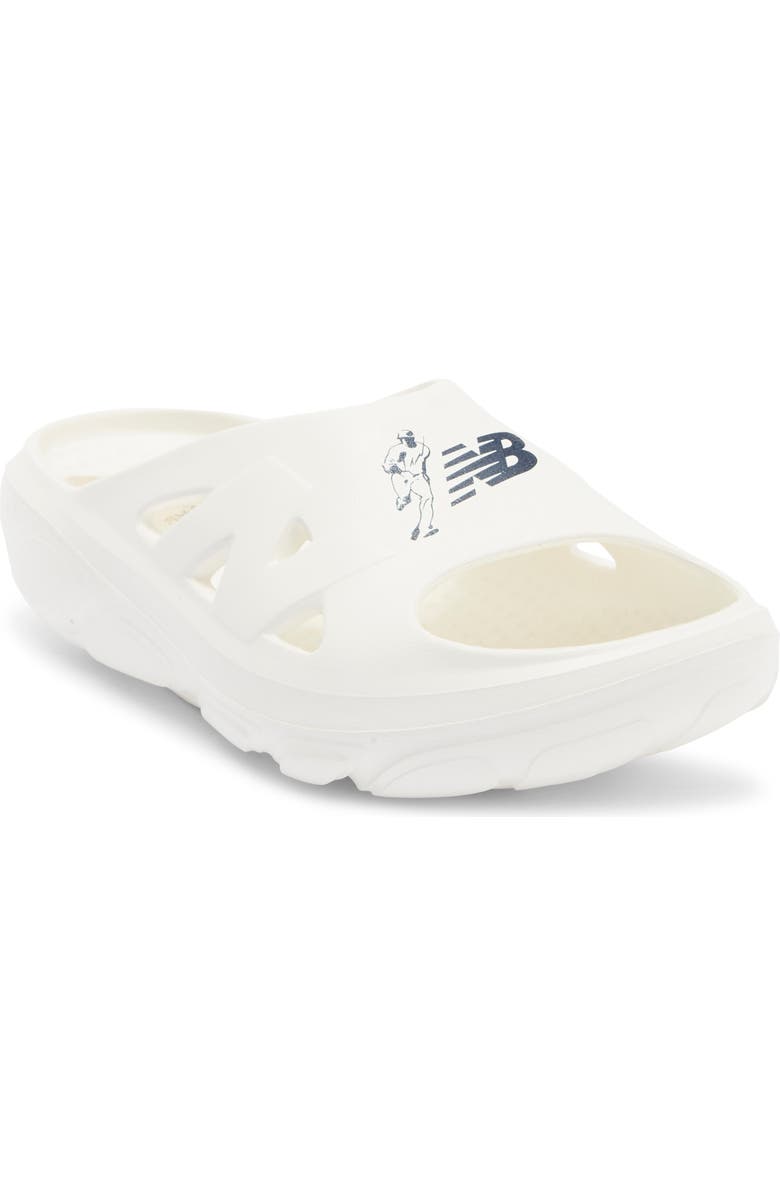 New Balance Cvrys Slide Sandal, Main, color, Sea Salt/ Navy