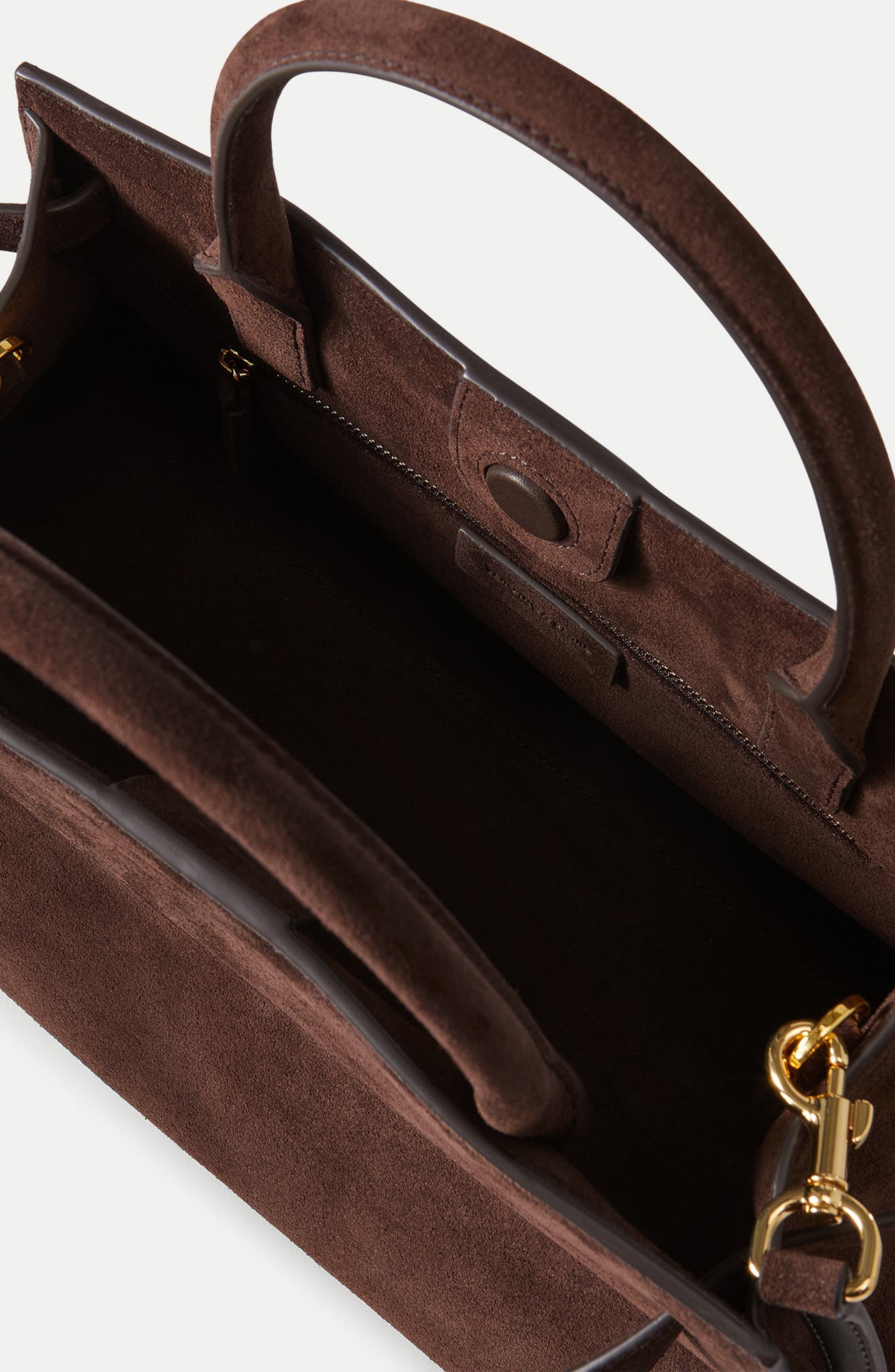 Dash Suede Handbag, Alternate, color, ESPRESSO