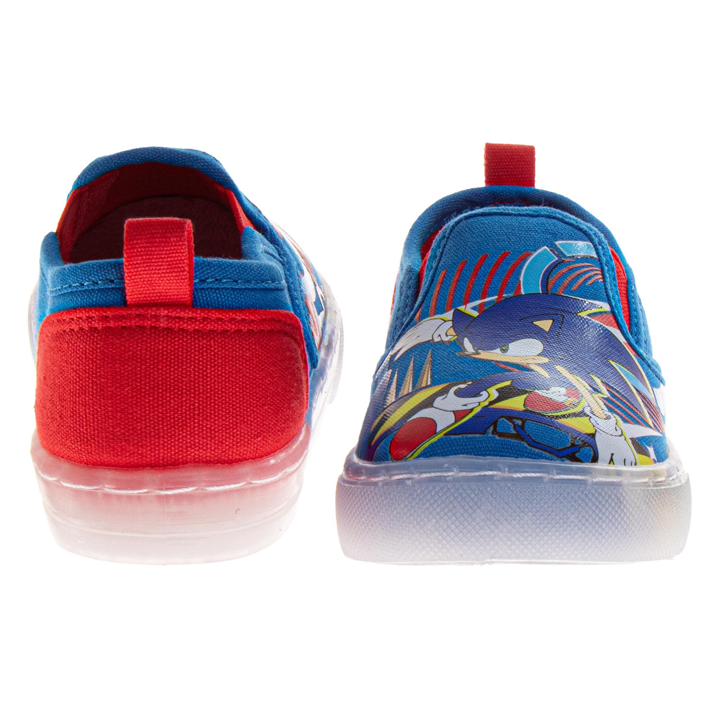 Sonic the Hedgehog Canvas SneakersLittle Kid), Alternate, color, Blue Red