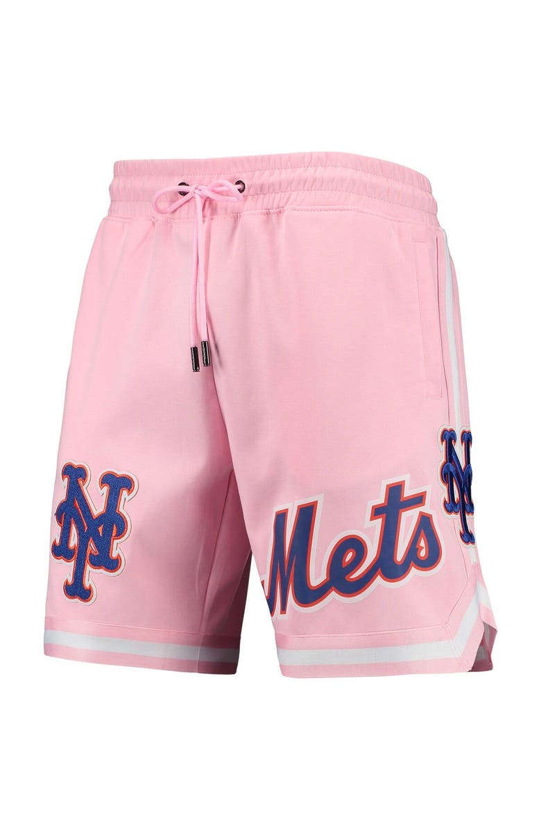 PRO STANDARD Men's Pro Standard Pink New York Mets Logo Club Shorts, Alternate, color,