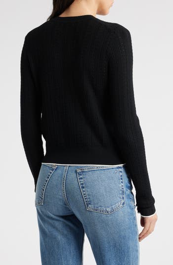 The Signature Open Knit Cardigan