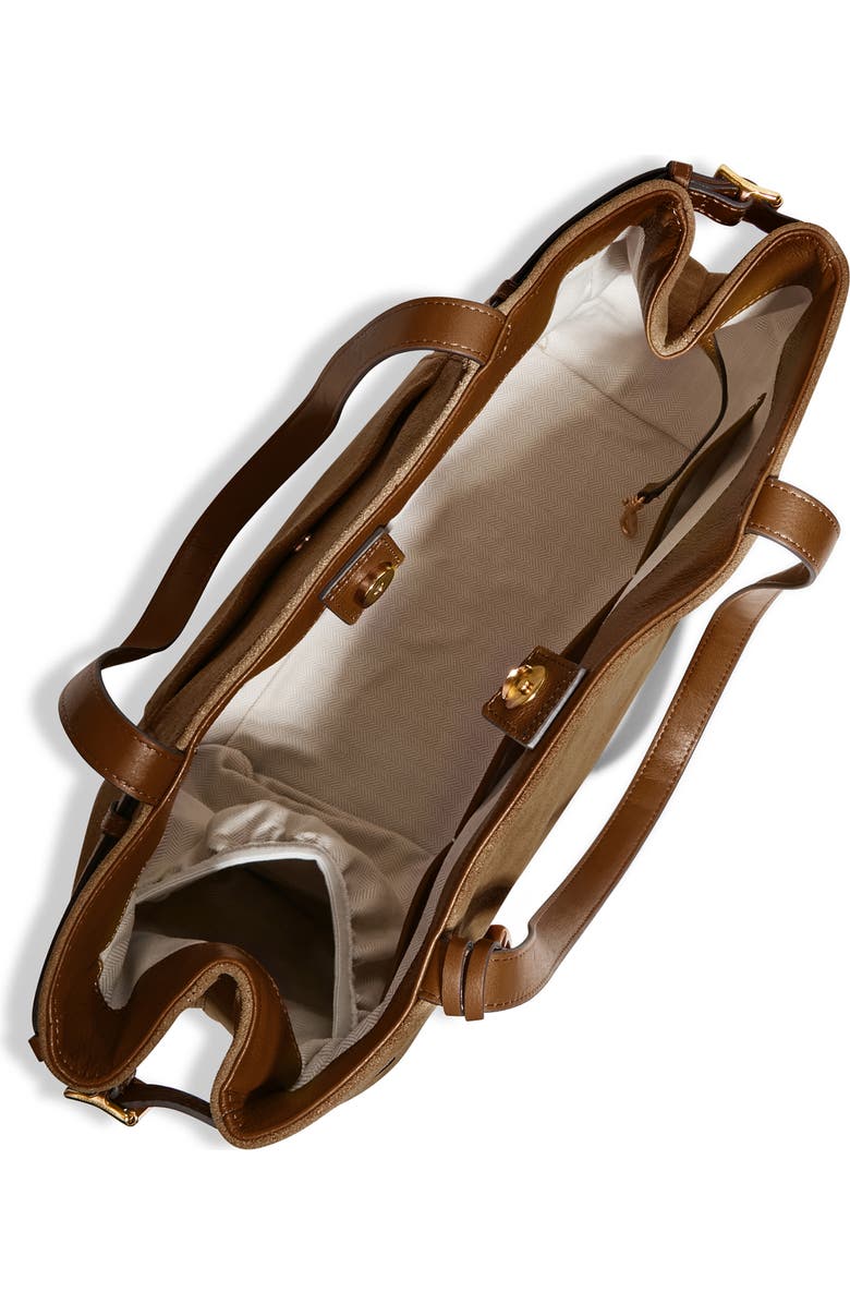 AIMEE Gramercy Tote, Alternate, color, Coffee Suede