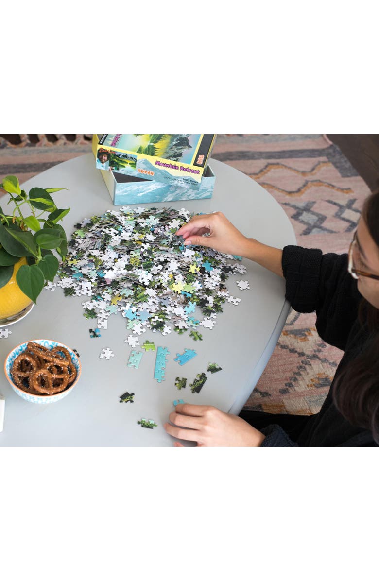 Bob Ross Mountain Retreat Nature Puzzle | 1000 Piece Jigsaw Puzzle, Alternate, color, Multi-Color