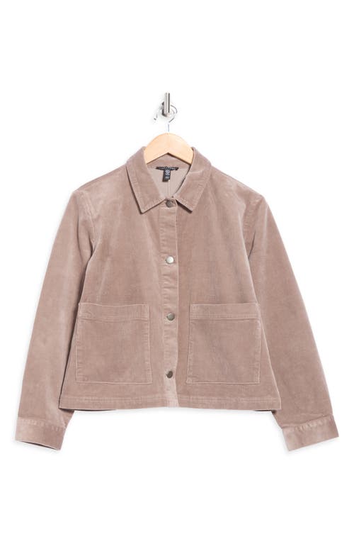 Eileen Fisher Classic Collar Corduroy Jacket In Multi