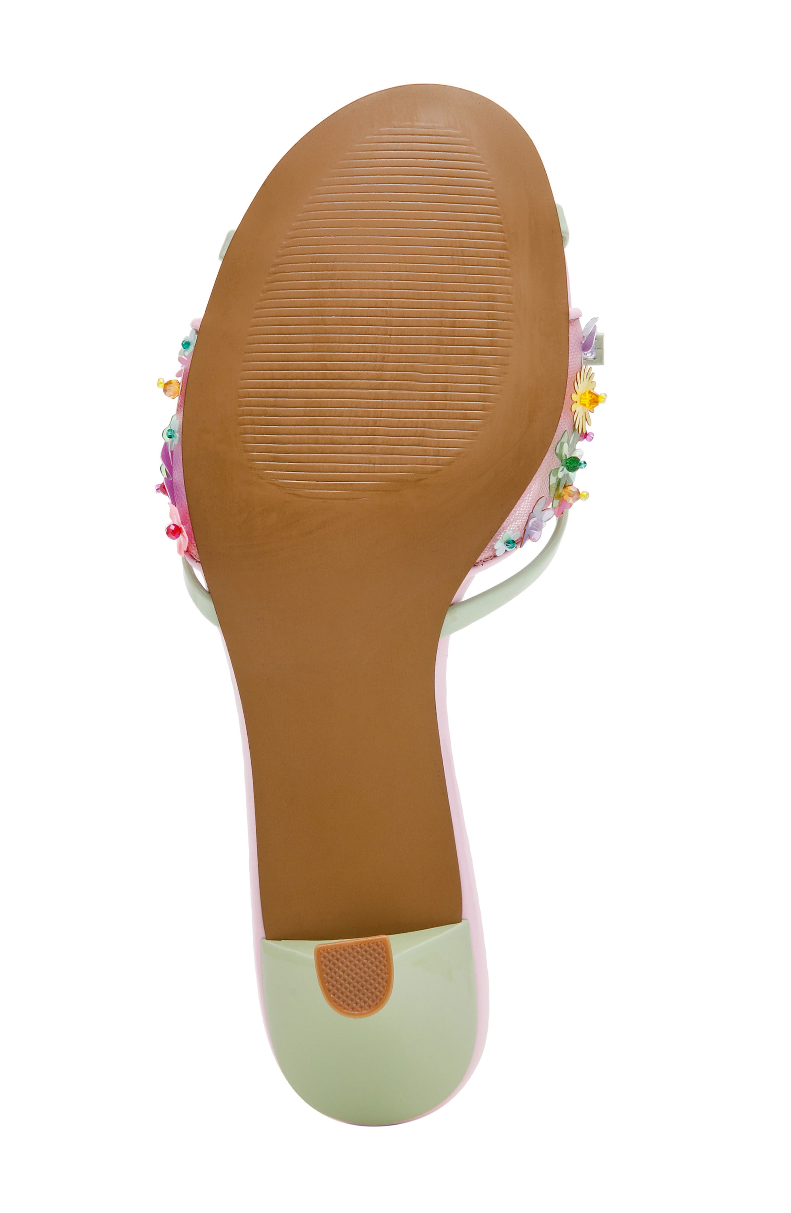 Betsey Johnson Shirley Kitten Heel Sandal, Alternate, color, Pink Multi