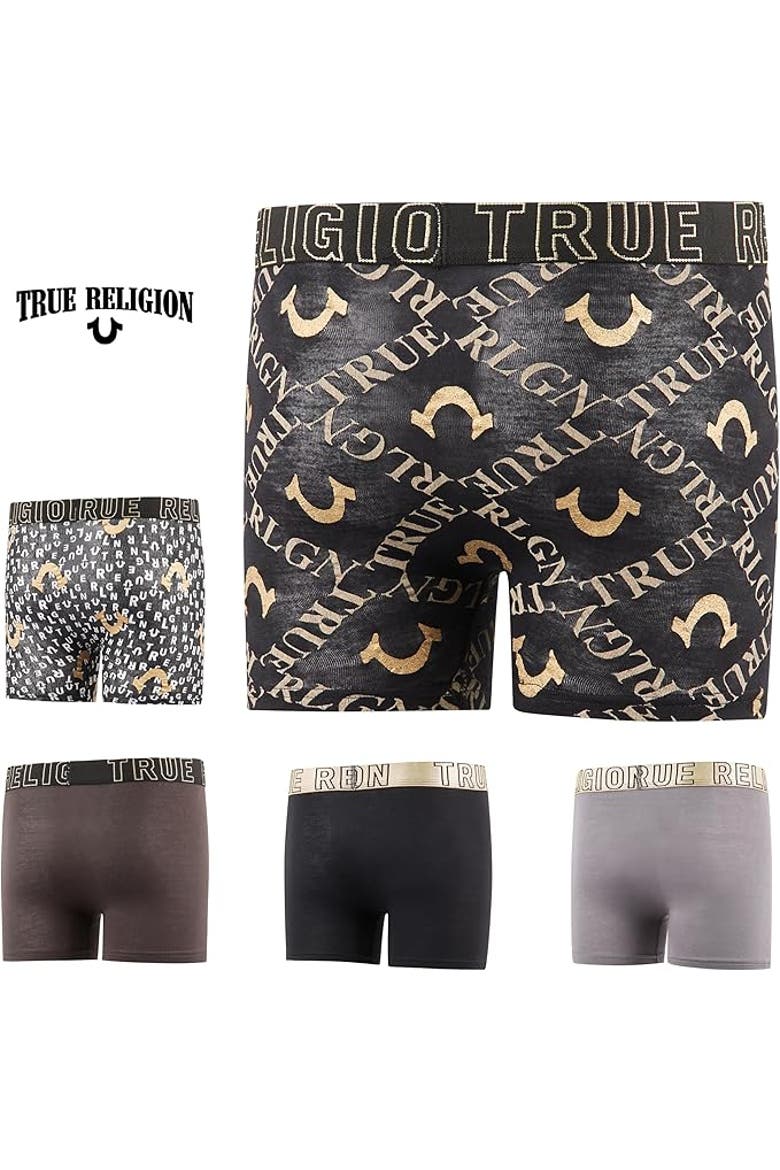 Boxer Briefs Pack of 5, Alternate, color, Gold Assorted