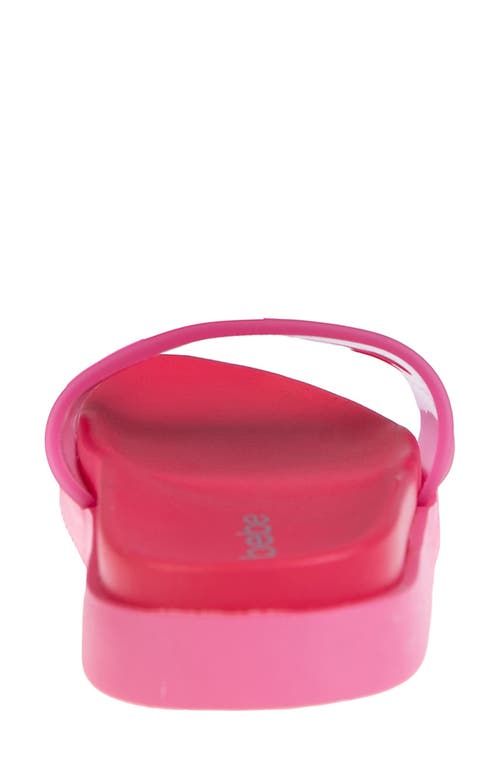 Bebe Translucent Slide Sandal