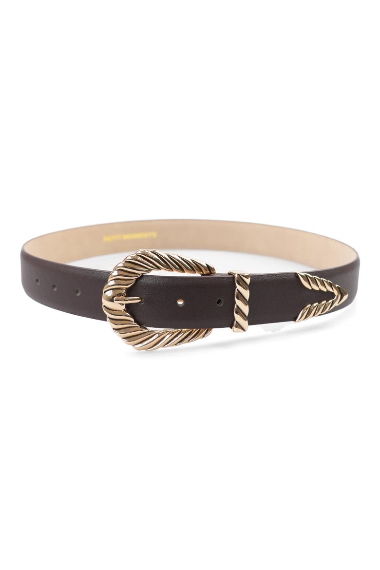 Modern Rodeo Belt, Main, color, CHOCOLATE/ GOLD