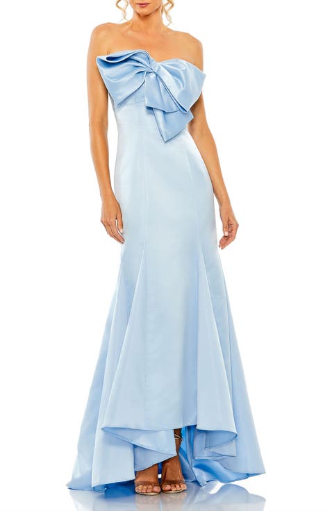 （US発）Mac Duggal ストライプ スパンコール メッシュドレス High Neck Sleeveless Beaded Fringe Fitted Gown