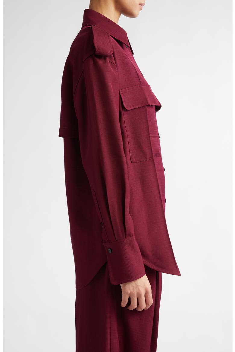 Utility Button-Up Shirt, Alternate, color, PORT