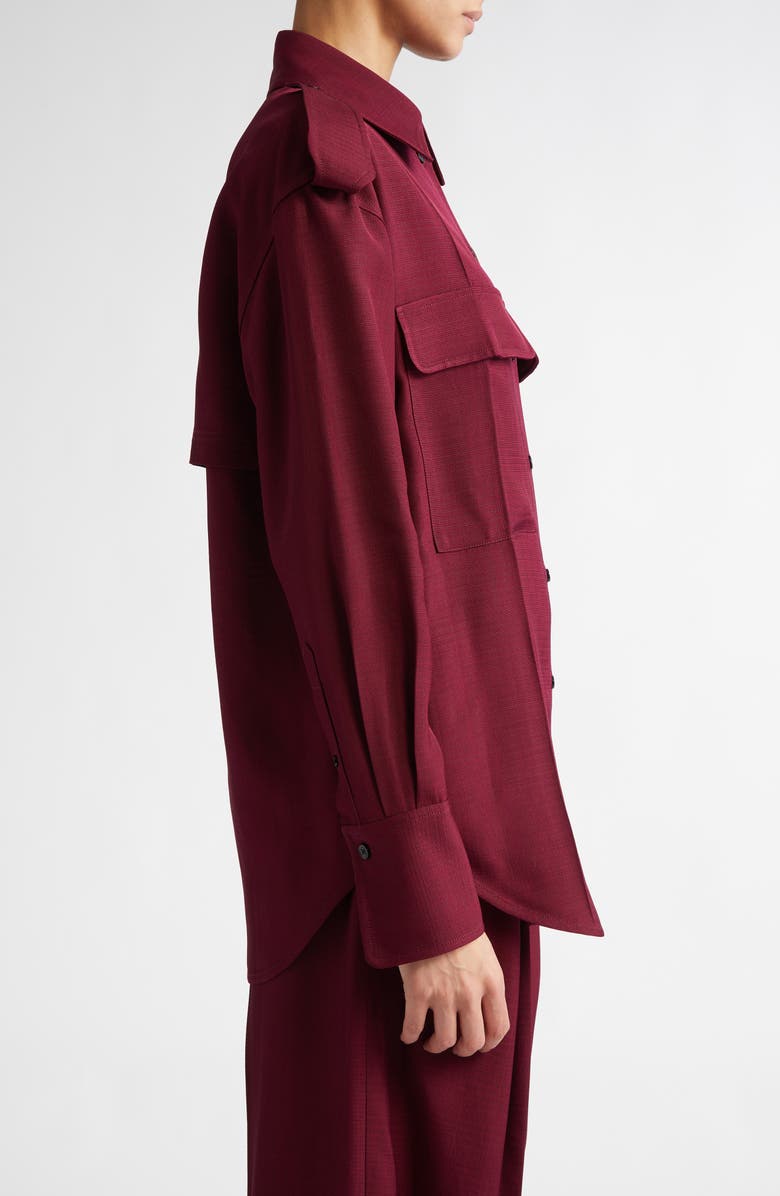 Victoria Beckham Utility Button-Up Shirt, Alternate, color, 