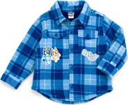 BLUEY Button Front Shacket