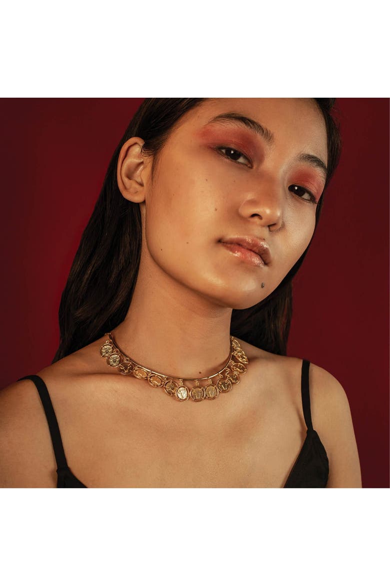 INKA COLLAR, Alternate, color, Gold Plated