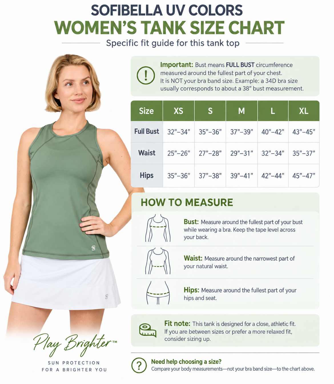 Sofibella UV Colors Womens Tennis Tank Top (Women) | Nordstrom