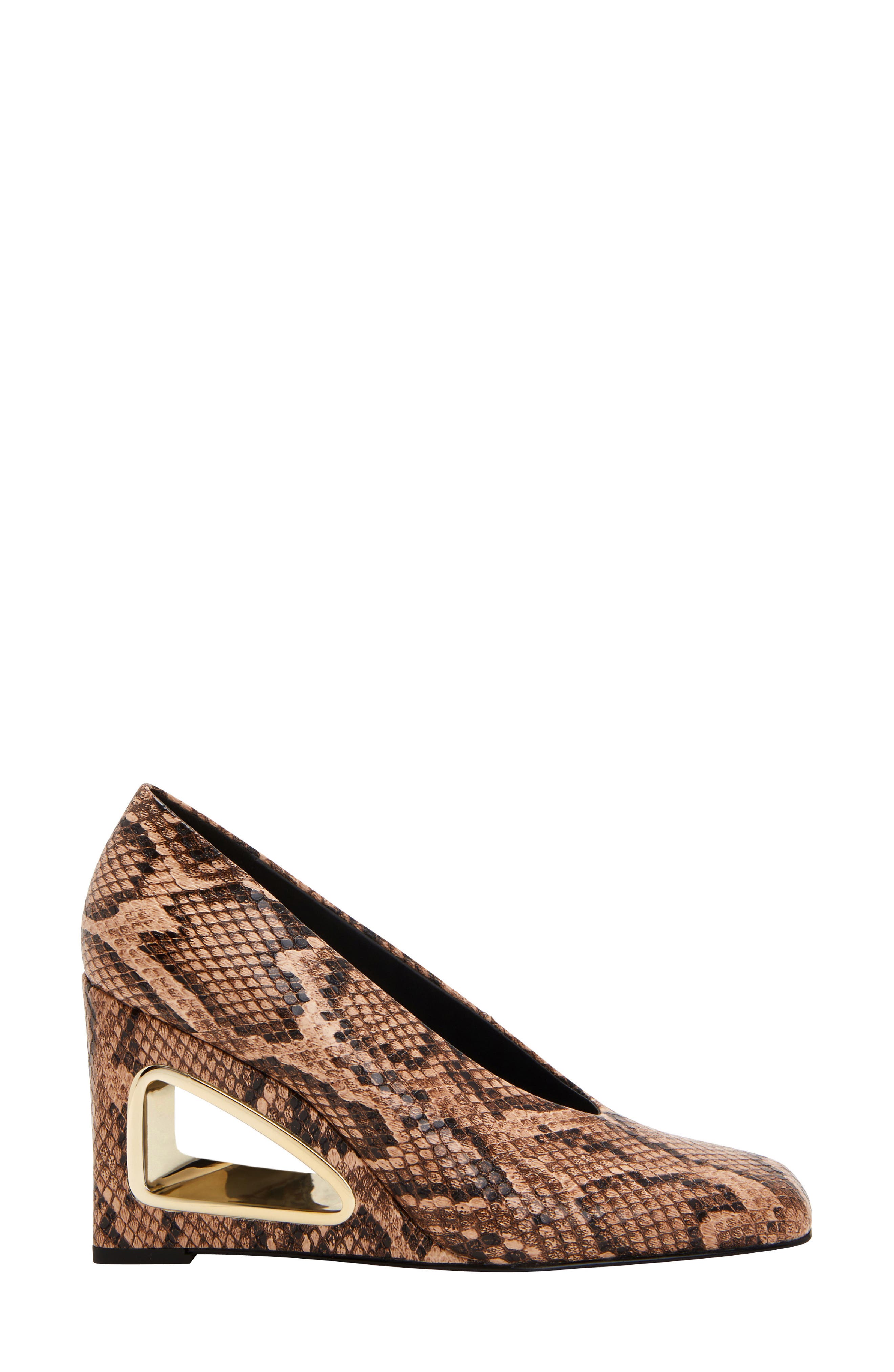 Katy Perry Hollow Wedge Pump, Alternate, color, True Taupe Multi