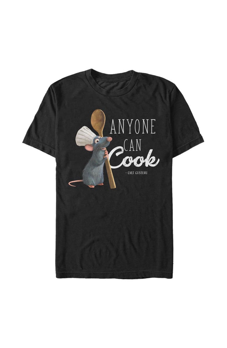 Ratatouille Men's Ratatouille Anyone Can Cook Graphic T-Shirt, Main, color, Black