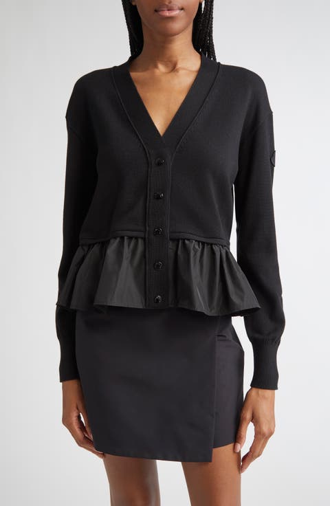 Flounce Hem Cardigan