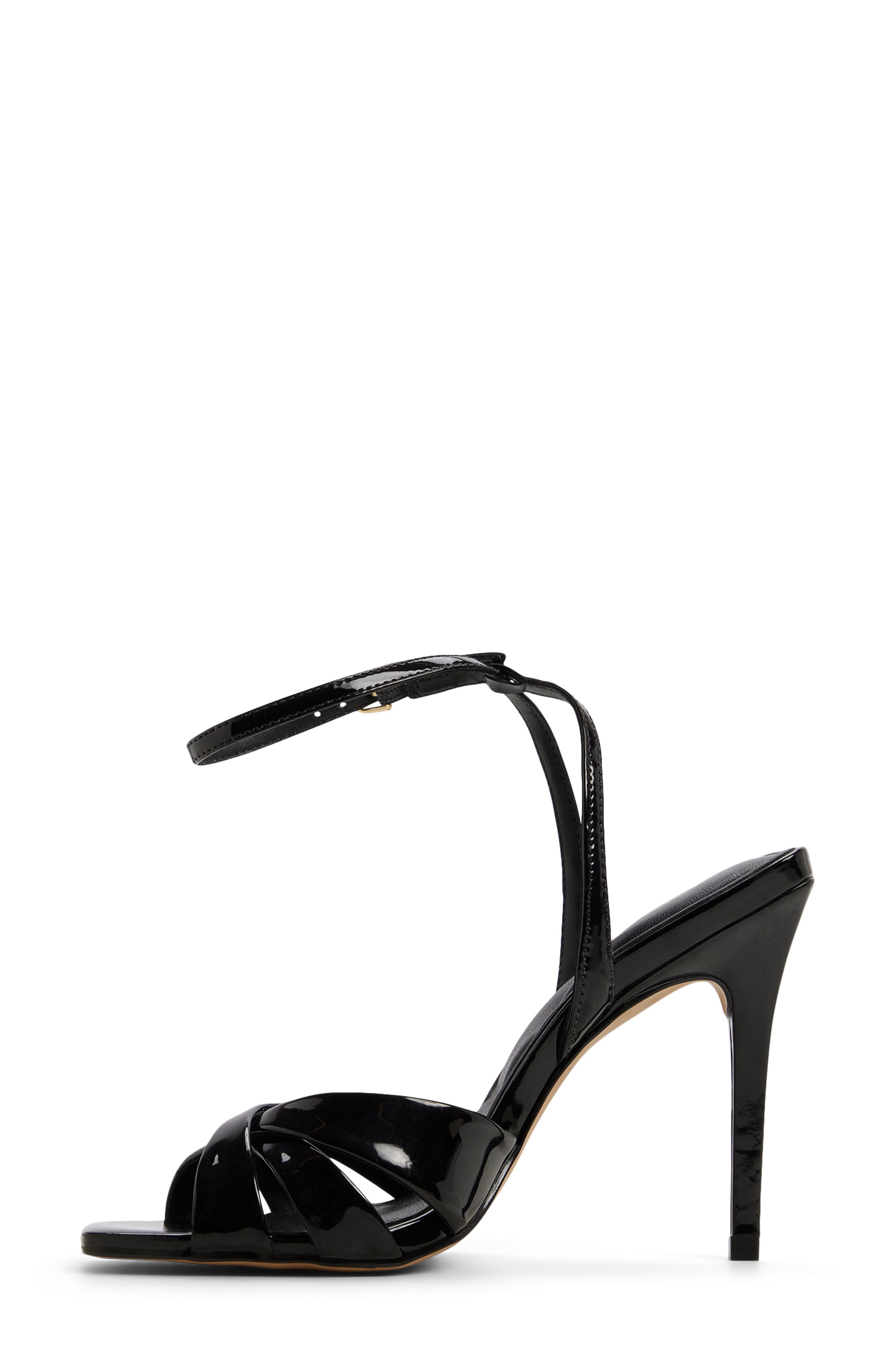 ALDO Meteora Ankle Strap Sandal, Alternate, color, Black