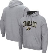 COLOSSEUM Men's Colosseum Heather Gray Colorado Buffaloes Arch & Logo 3.0 Pullover Hoodie