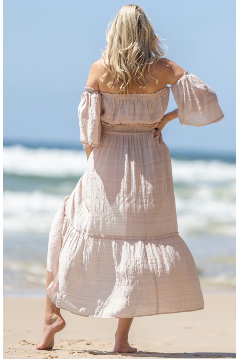 Chantal 2 piece Maternity Photoshoot  Dress, Alternate, color, Nude Pink