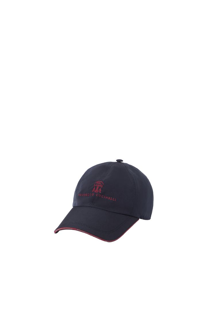 Water-resistant microfiber baseball cap with embroidered logo, Alternate, color, Blue