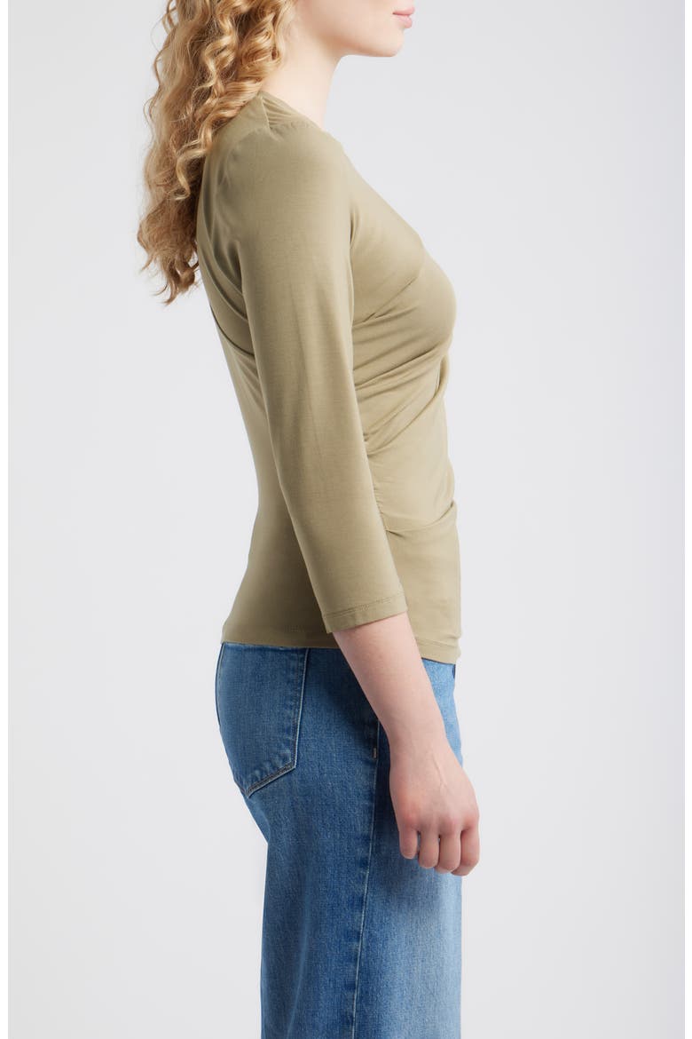 Shoulder Twist Top, Alternate, color, LIGHT OLIVE