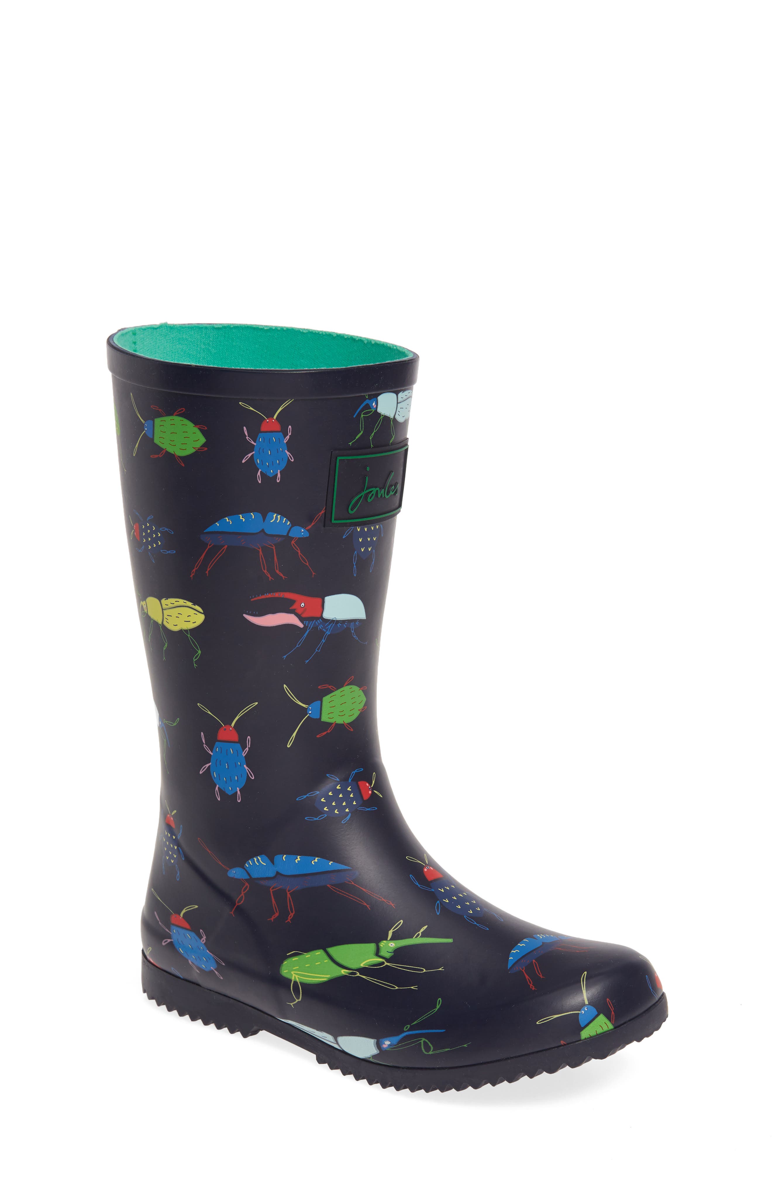 Joules Roll Up Waterproof Rain Boot, Main, color, 