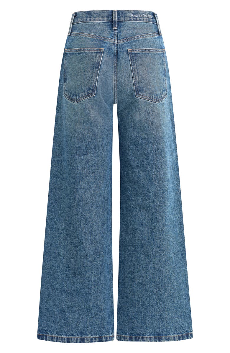 Favorite Daughter The Masha Shortie Superhigh Waist Wide Leg Jeans, Alternate, color, 