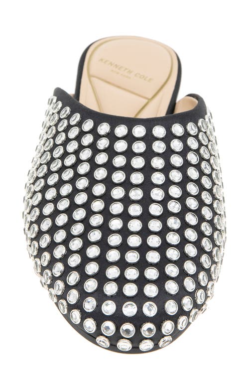 Kenneth Cole Saddie Studded Rhinestone Mule In Black