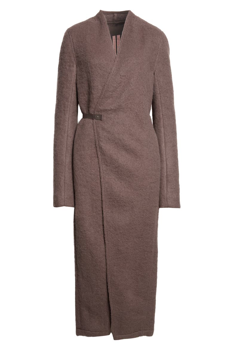 Boiled Alpaca & Wool Blend Lab Coat, Main, color, DARK DUST