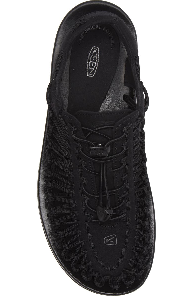 KEEN Uneek Two-Cord Sandal, Alternate, color, Black/ Black