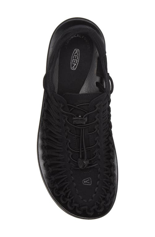 Keen Uneek Slingback Sandal In Black/black