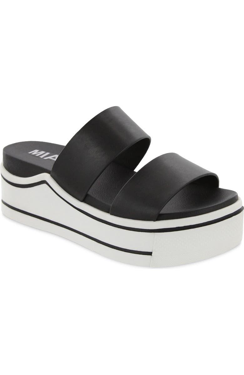 MIA Ozzie Platform Slide Sandal, Main, color,