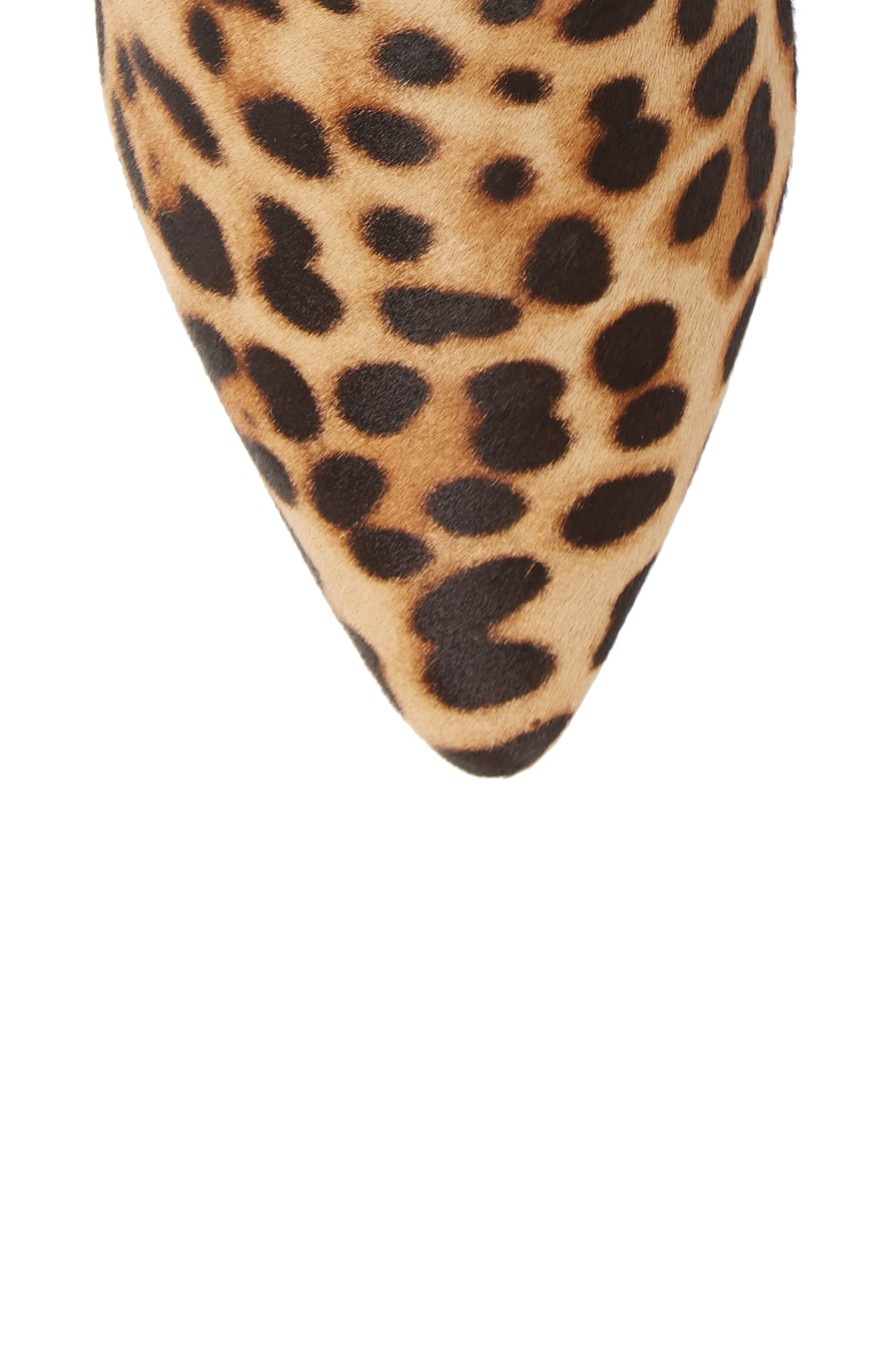 Nora Genuine Calf Hair Bootie, Alternate, color, LEOPARD CALF HAIR