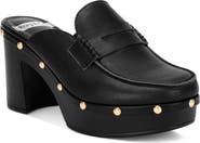 Rag & Co Lycra Stud Platform Mule