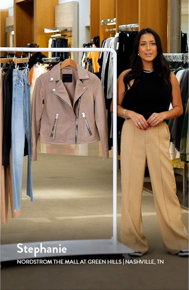 Dalby Leather Biker Jacket, sales video thumbnail