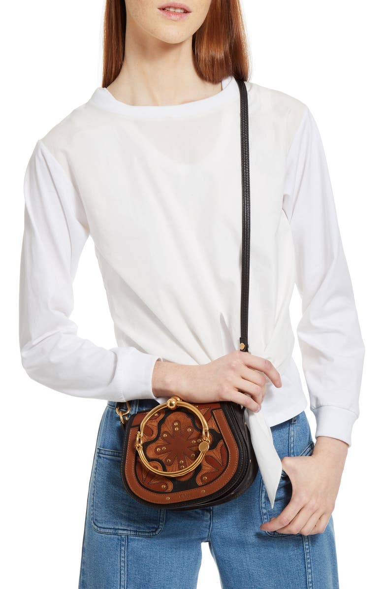 Chloé Small Nile Calfskin Leather Bracelet Bag, Alternate, color,