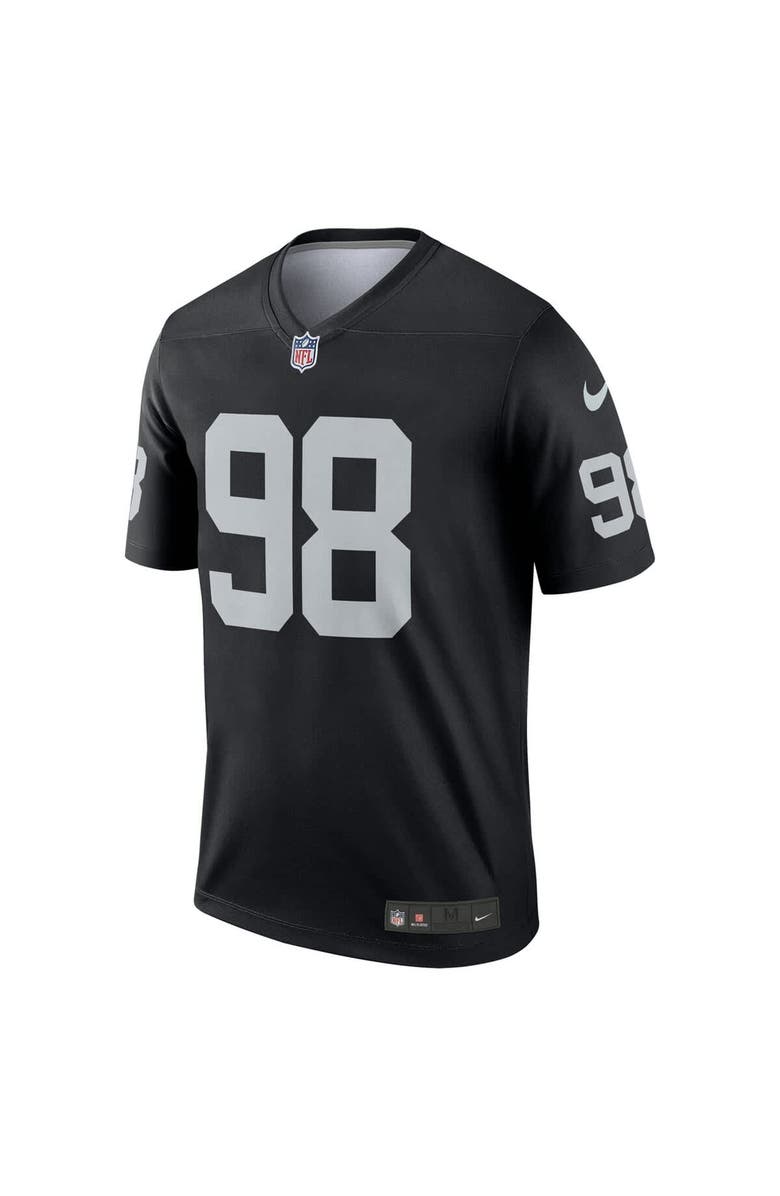Nike Men's Nike Maxx Crosby Black Las Vegas Raiders Team Legend Jersey, Alternate, color, Black