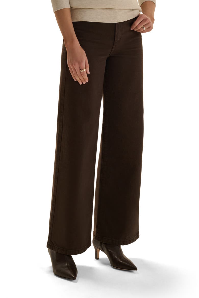 The Masha Super High Waist Wide Leg Jeans, Main, color, ESPRESSO