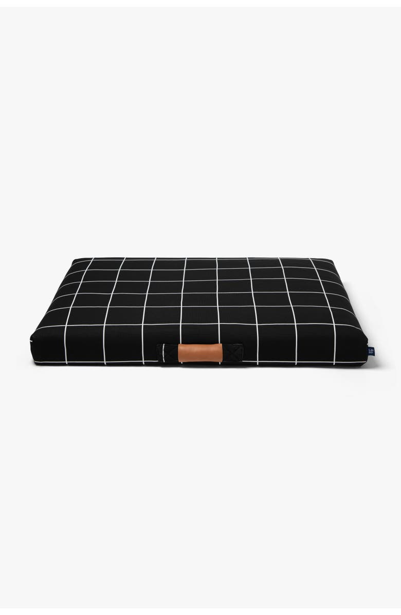 LAY LO Grid Dog Bed, Main, color, Black