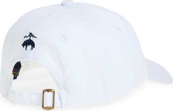 Crest Embroidered Cotton Baseball Hat