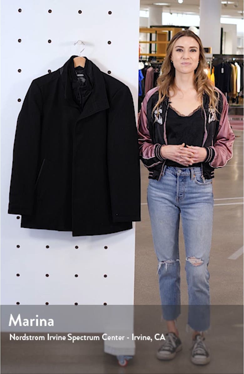 Short Wool Blend Car Coat, sales video thumbnail