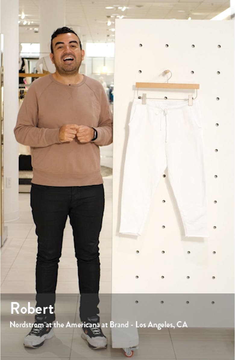 Tee Lab Raw Hem Crop Sweatpants, sales video thumbnail